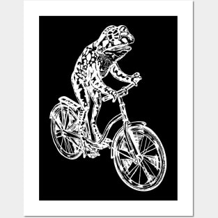 SEEMBO Frog Cycling Bicycle Bicycling Biker Biking Fun Bike Posters and Art